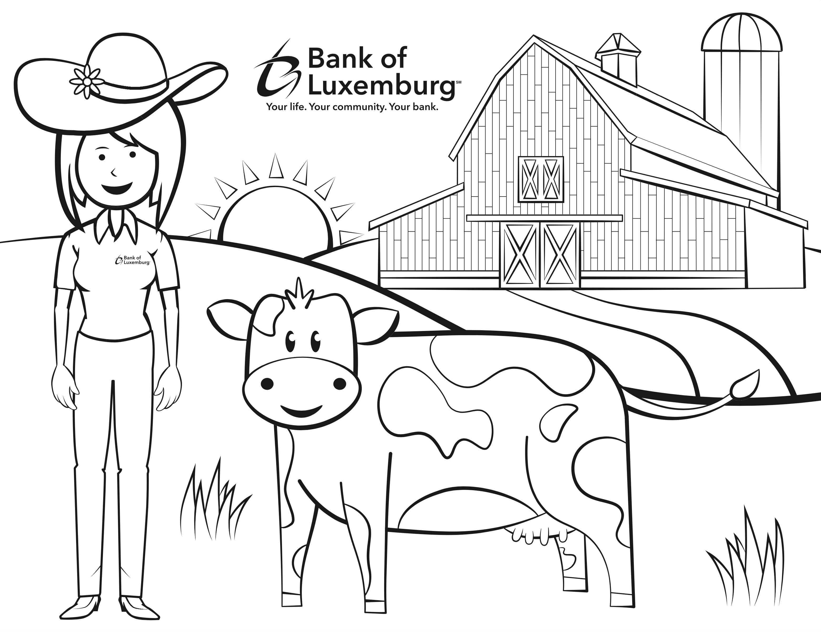 Dairy Month Coloring page